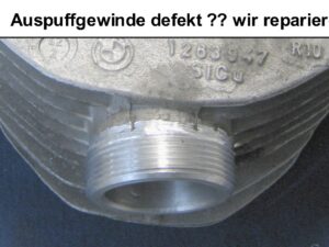 Auspuffgewinde Reparatur