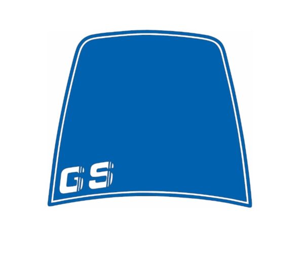 Dekor Windschild in blau