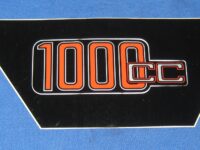 Aufkleber Siebdruck R 1000 cc rot silber