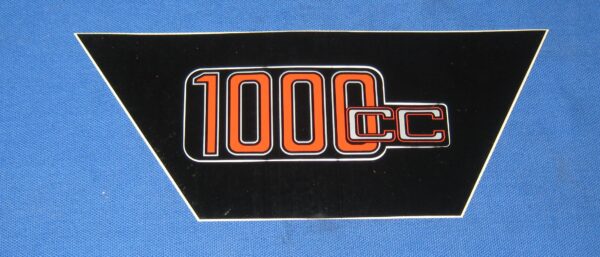 Aufkleber Siebdruck R 1000 cc rot silber